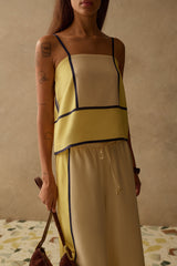 SANCIA - The Sian Top - Canary Stripe