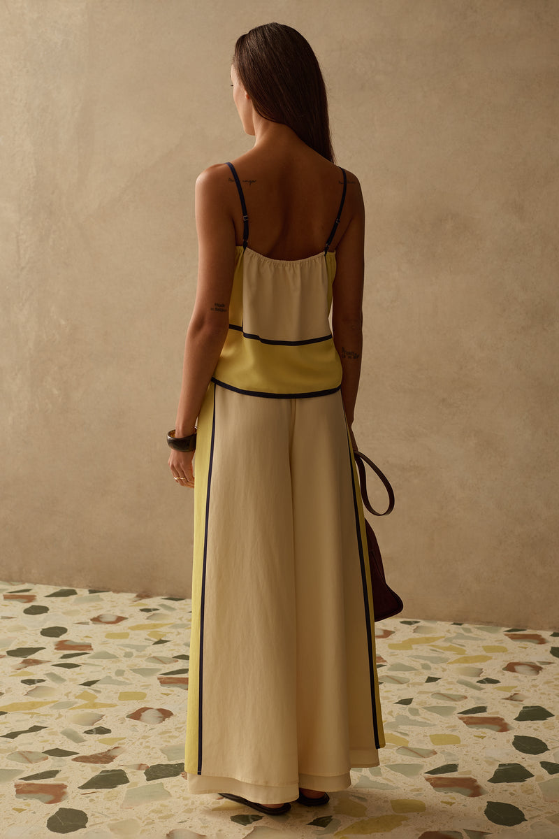 SANCIA - The Sian Top - Canary Stripe