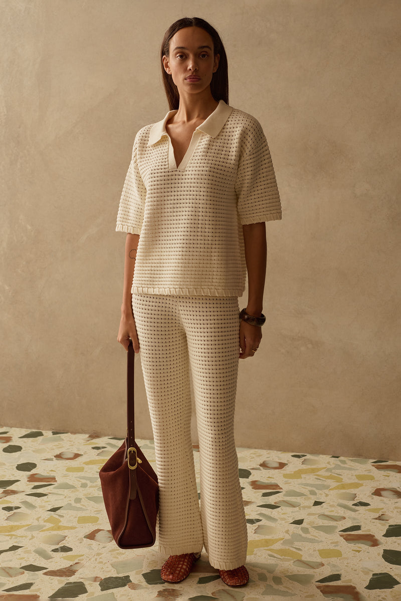 SANCIA - The Zarni Knit Shirt - Dove
