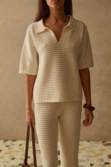 SANCIA - The Zarni Knit Shirt - Dove