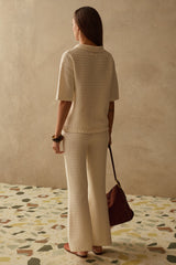 SANCIA - The Zarni Knit Shirt - Dove