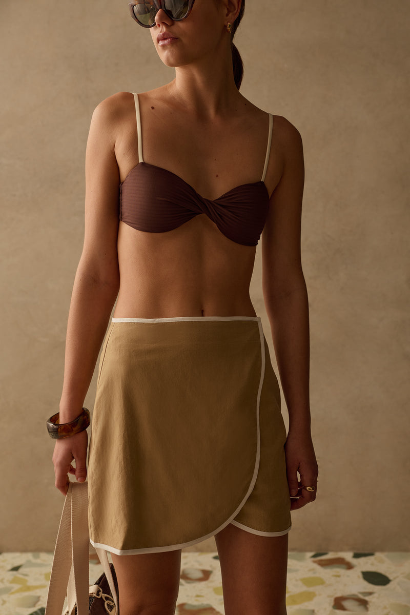 SANCIA - The Demi Skirt - Tan