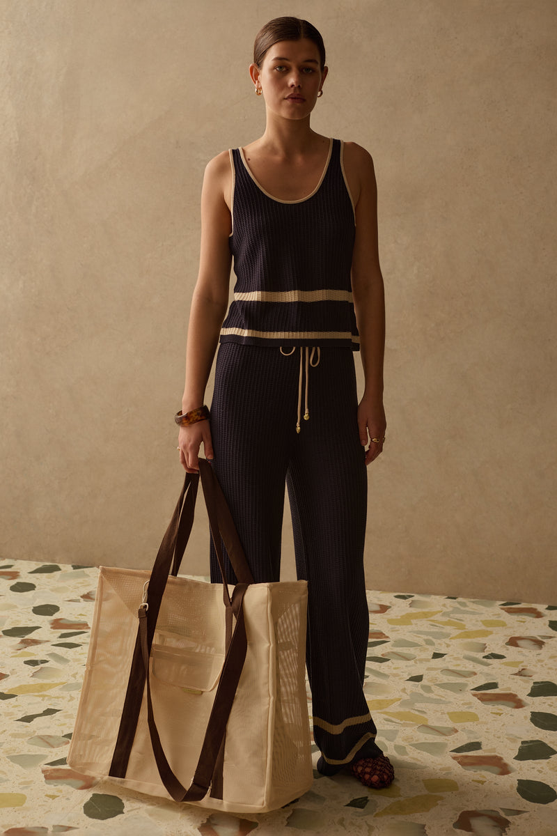 SANCIA - The Cali Knit Top - Caribbean