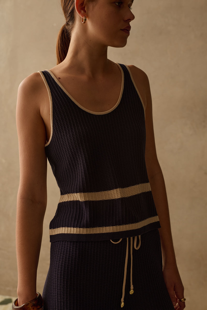 SANCIA - The Cali Knit Top - Caribbean