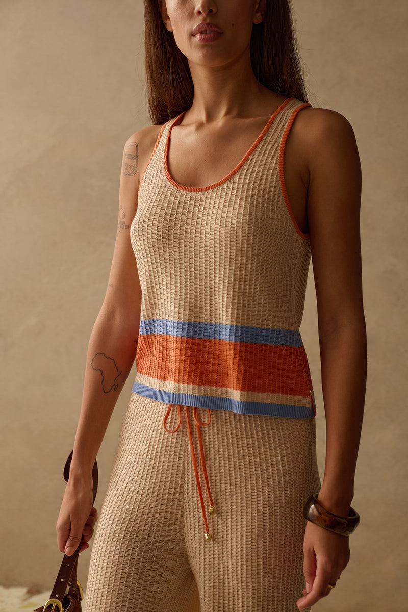 SANCIA - The Cali Knit Top - Portofino