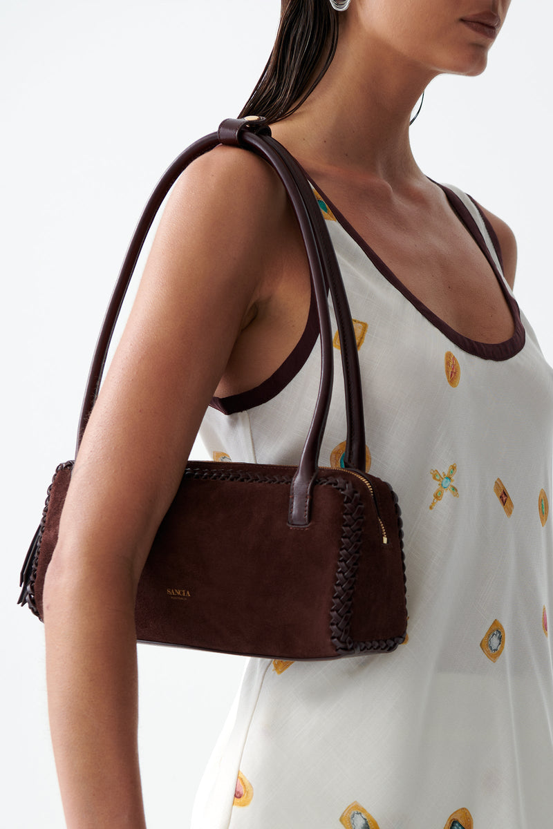 Sancia - The Kotli Bag - Espresso Suede