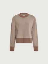 Varley - Philippe Crop Sweat - Taupe Marl/ Ginger Snap