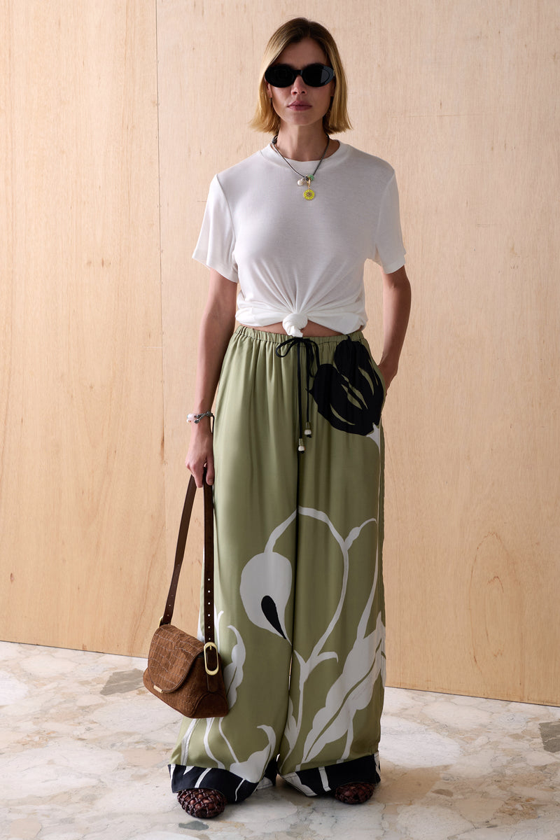 The Finlay Cupro Pants - Ophelia Floral