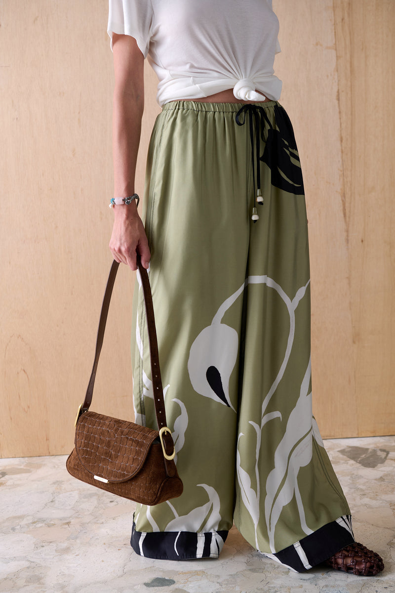 The Finlay Cupro Pants - Ophelia Floral