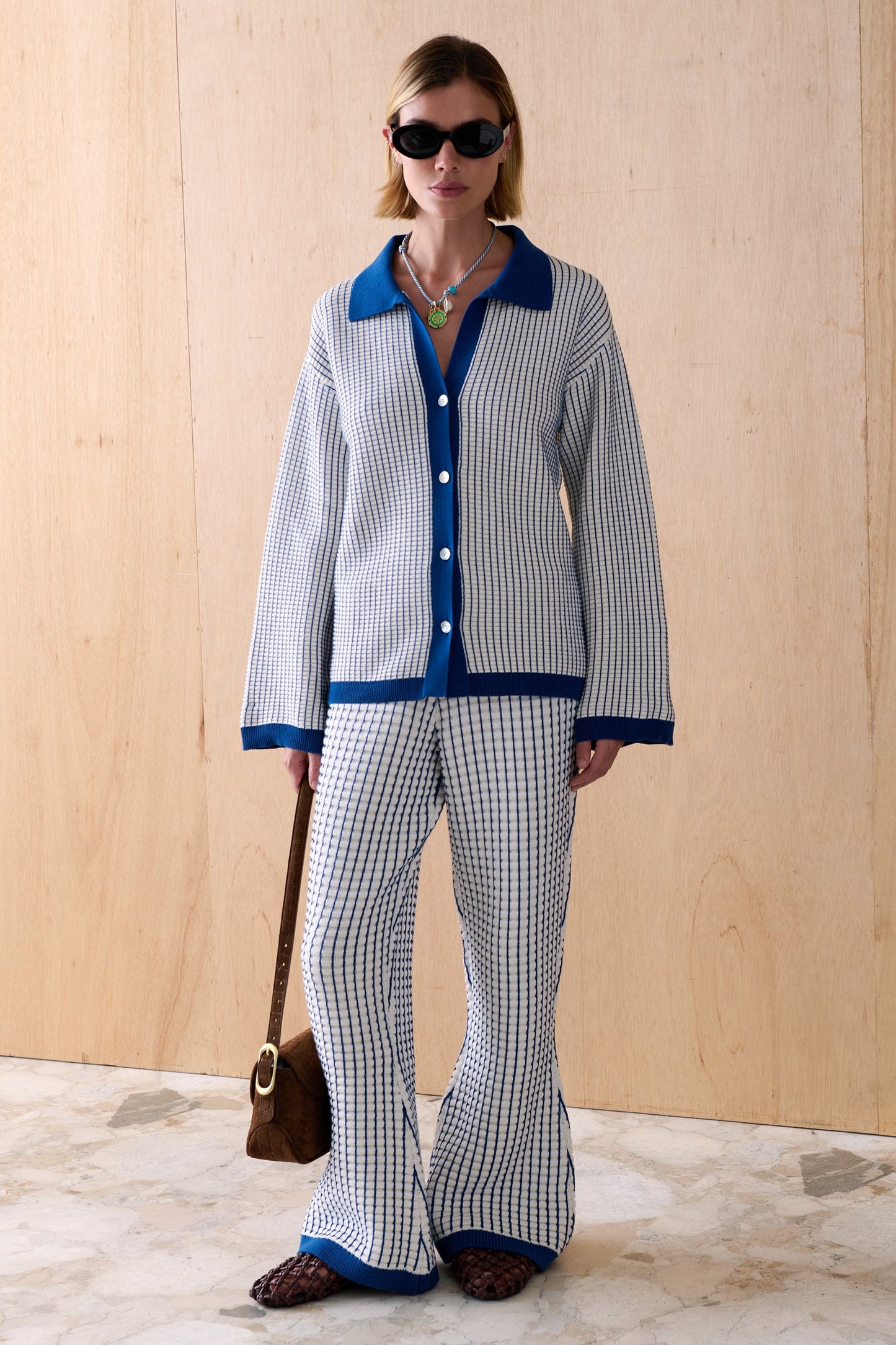 Sancia - The Ebony Cotton Knit Cardigan - Mist