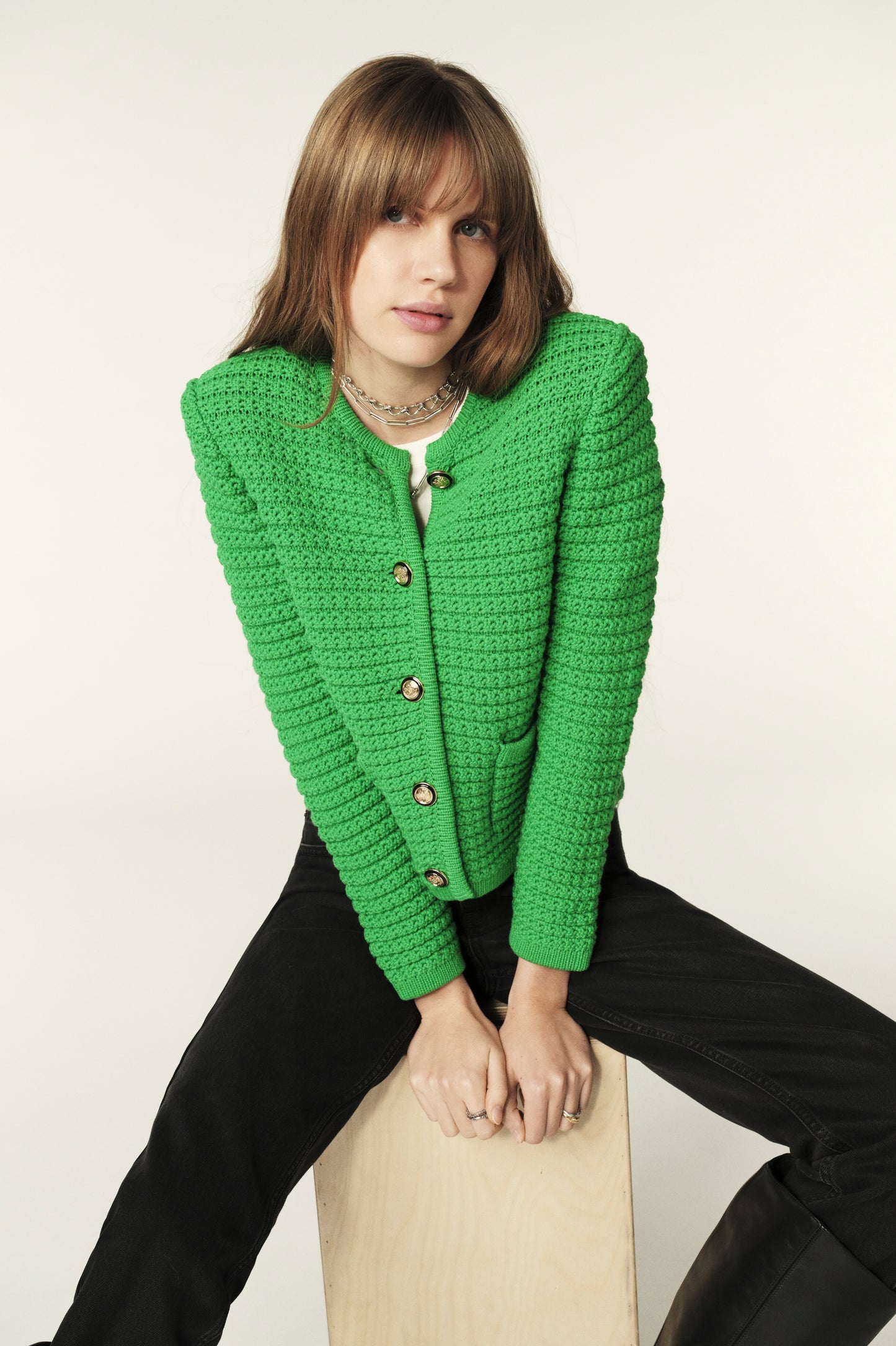 Ba&sh - Gaspard Knitted Cardigan - Green