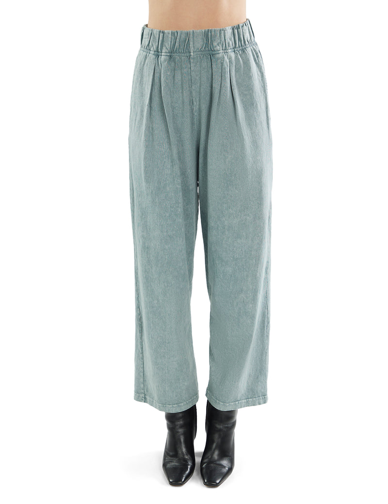 Les Tien - Penny Pleat Front Pant - Slate Grey Mineral