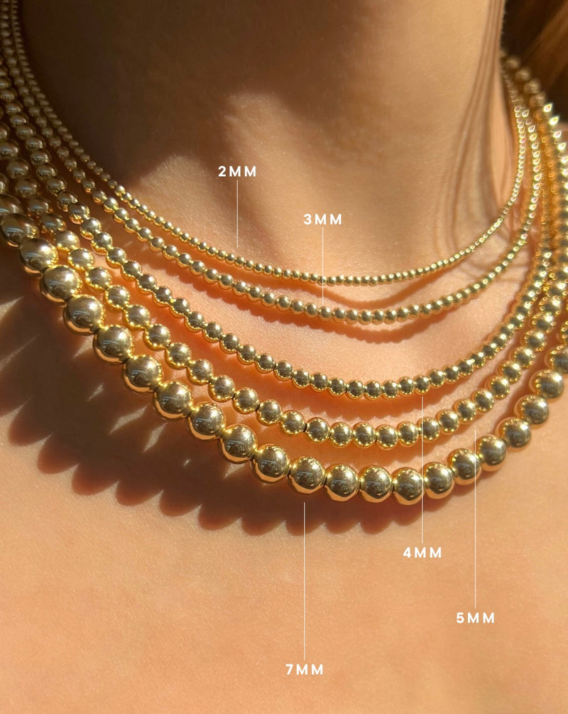 3MM Signature Beaded Necklace