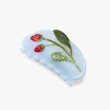 WINONA IRENE - Forest Berry Claw - Strawberry Green Beetle Hair Clip