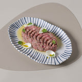 Shallow Bio Oval Platter Medium Set of 4