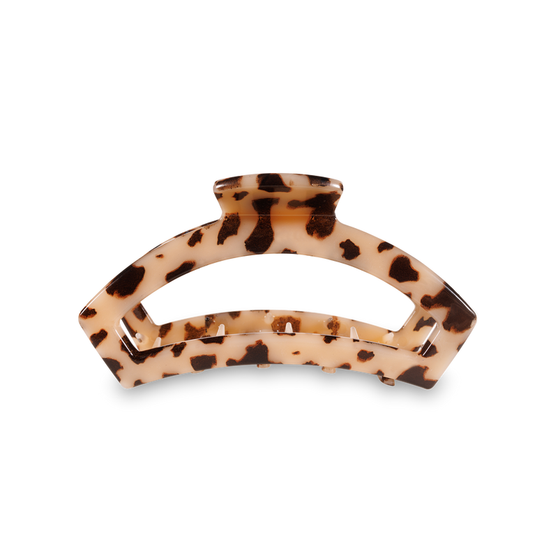 TELETIES - Open Hair Clip - Medium - Blonde Tortoise