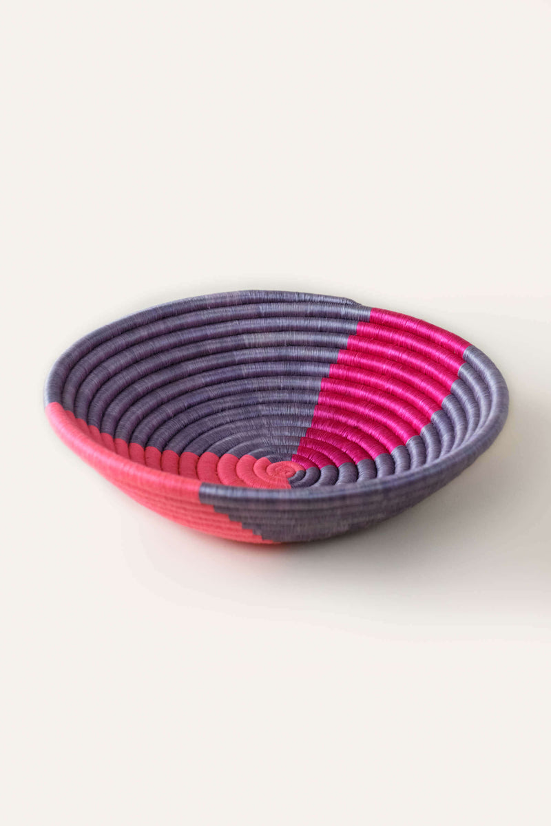Twist Plateau Pink Basket