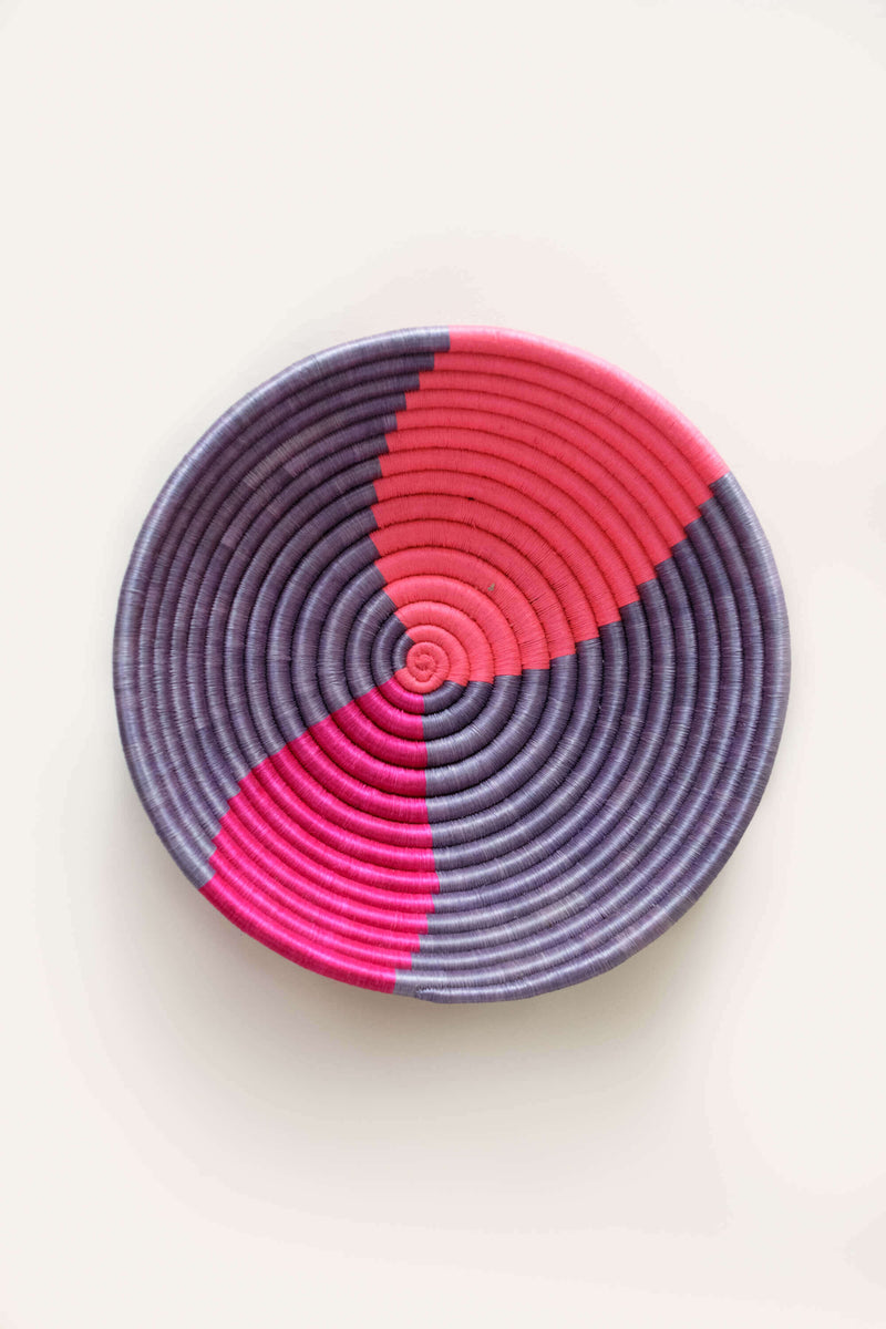 Twist Plateau Pink Basket