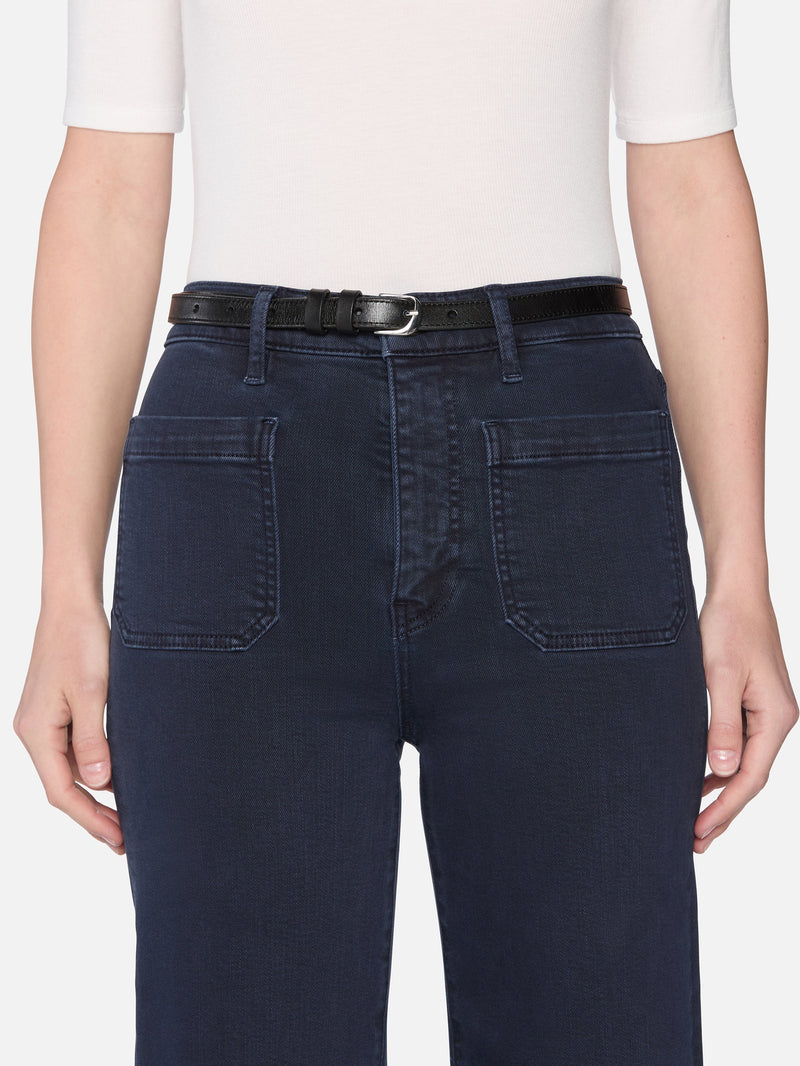 FRAME - The Anchor Pant - Navy Raw Fray