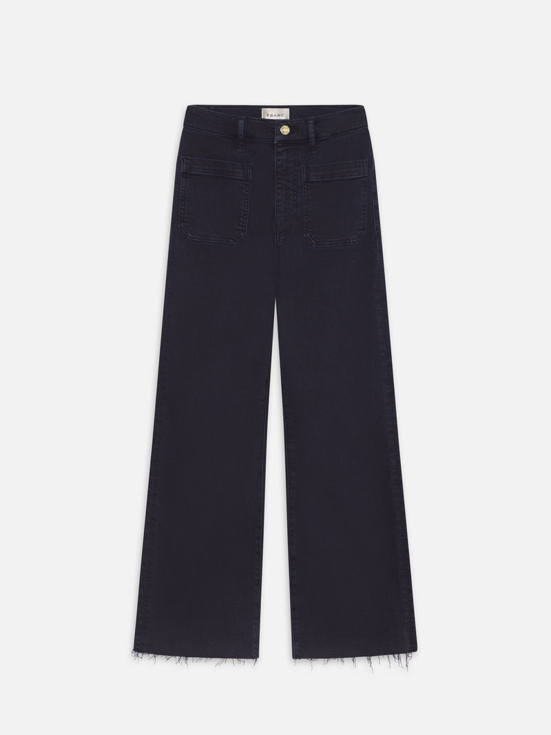 FRAME - The Anchor Pant - Navy Raw Fray