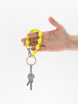 The Zickzack Short – Keychain + Phone Wristlet - Neon Yellow