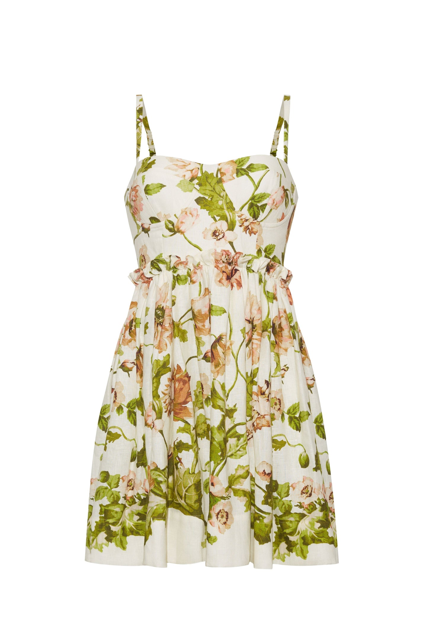 Cara Cara - Kori Mini Dress - Lockwood Flora Egret