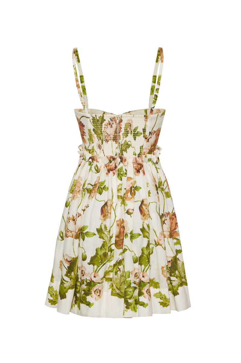 Cara Cara - Kori Mini Dress - Lockwood Flora Egret