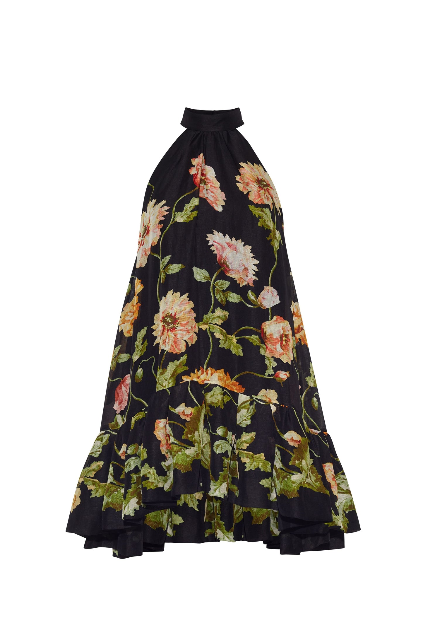 Cara Cara - Arca Mini Dress - Lockwood Flora Black