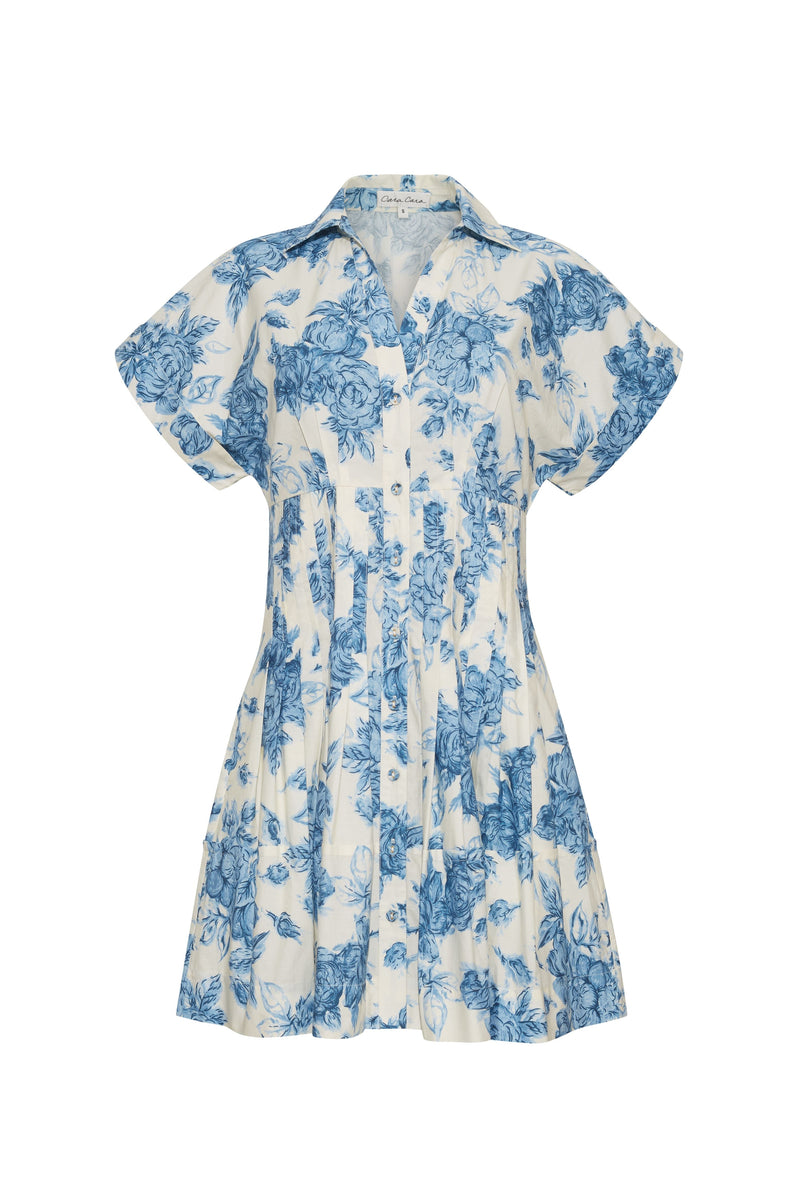 Cara Cara - Nash Mini Dress - Tossed Floral Blue