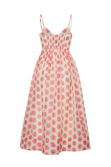Cara Cara - Pero Midi Dress - Celeste Spot Pink