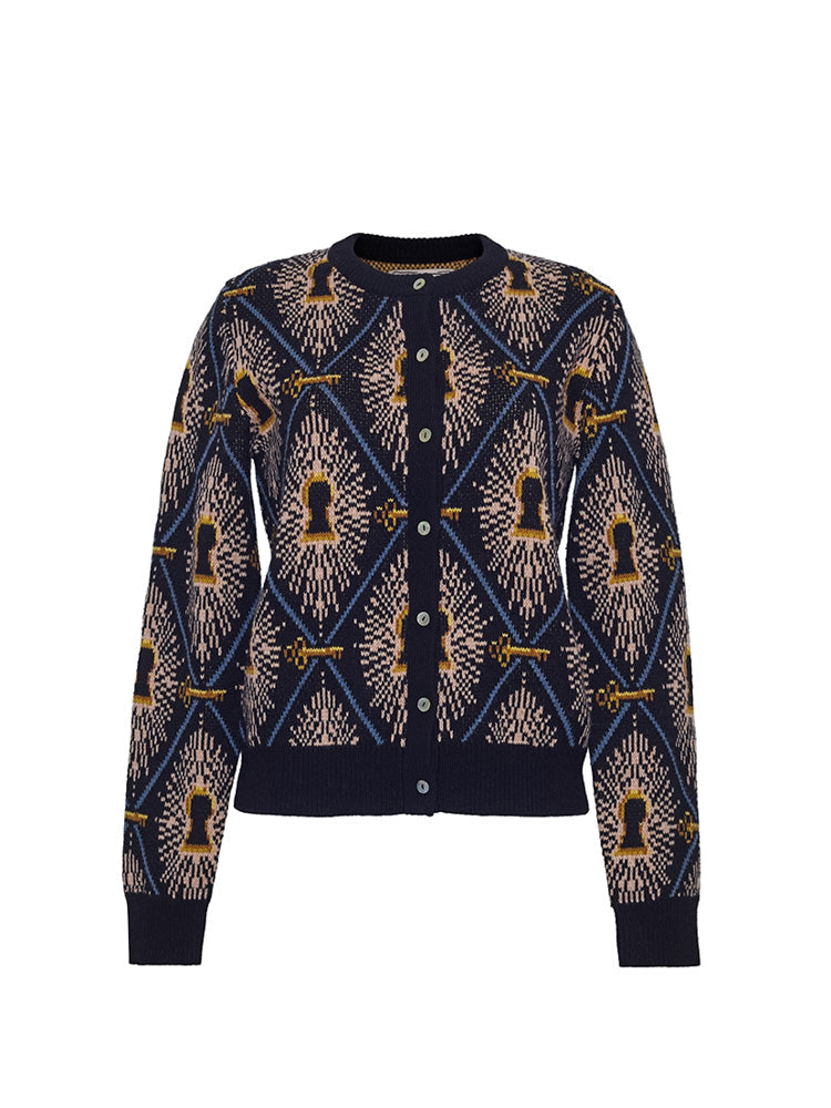 Lingua Franca - Getty Cardigan - Black Multi