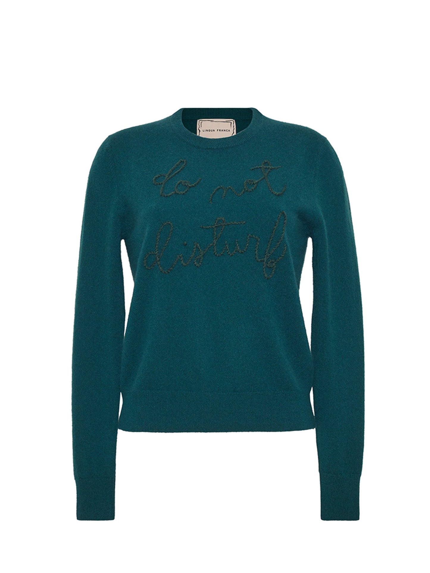 Lingua Franca - Do Not Disturb Crewneck - Hunter