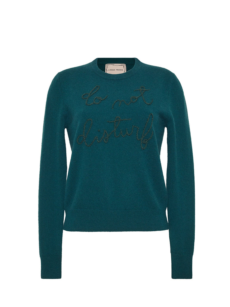 Lingua Franca - Do Not Disturb Crewneck - Hunter