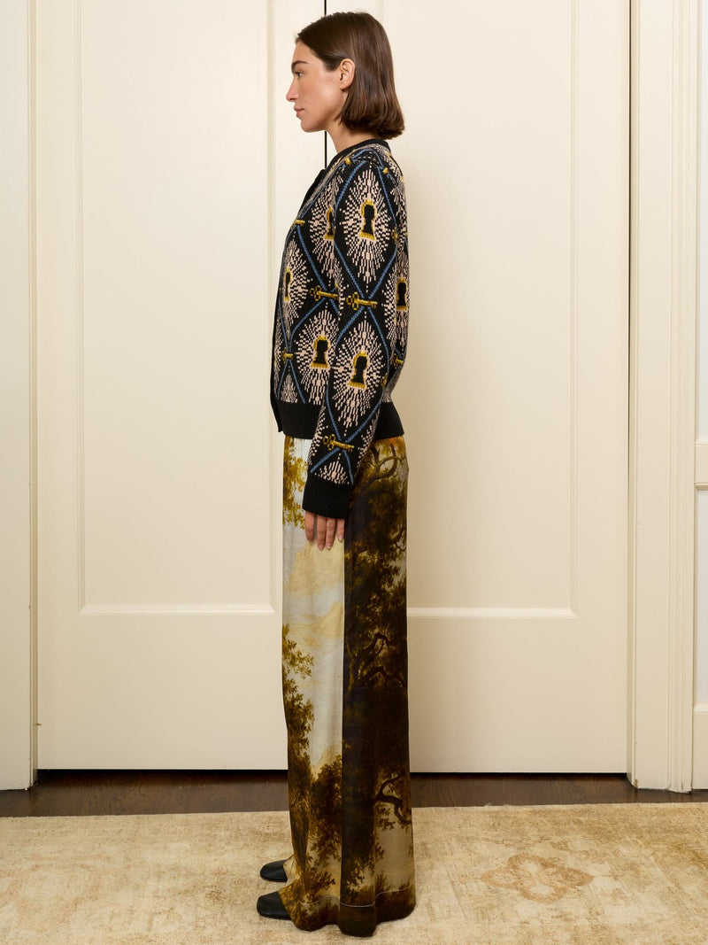 Lingua Franca - Getty Cardigan - Black Multi