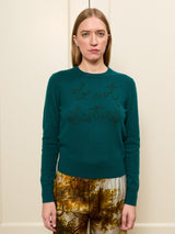 Lingua Franca - Do Not Disturb Crewneck - Hunter
