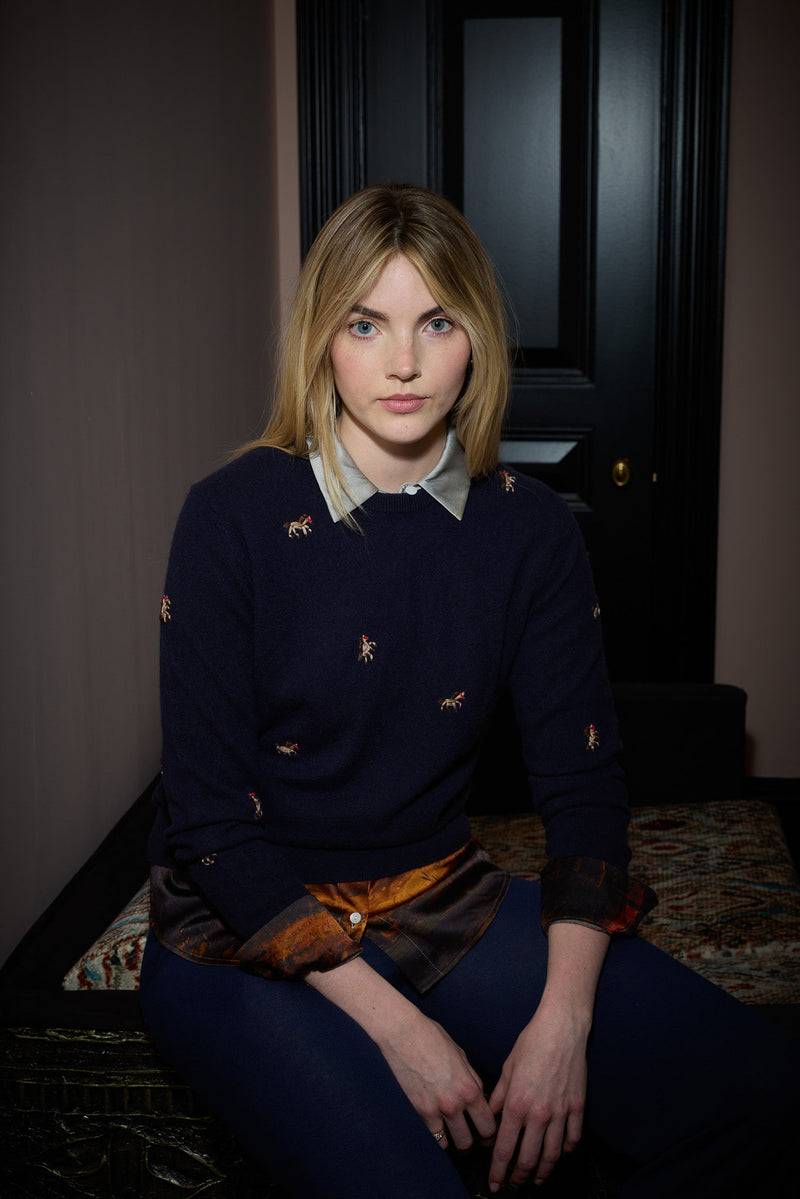 Motif 100% Cashmere Crewneck Sweater