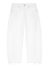 FRAME - The Bubble Crop Jeans - White New Fray