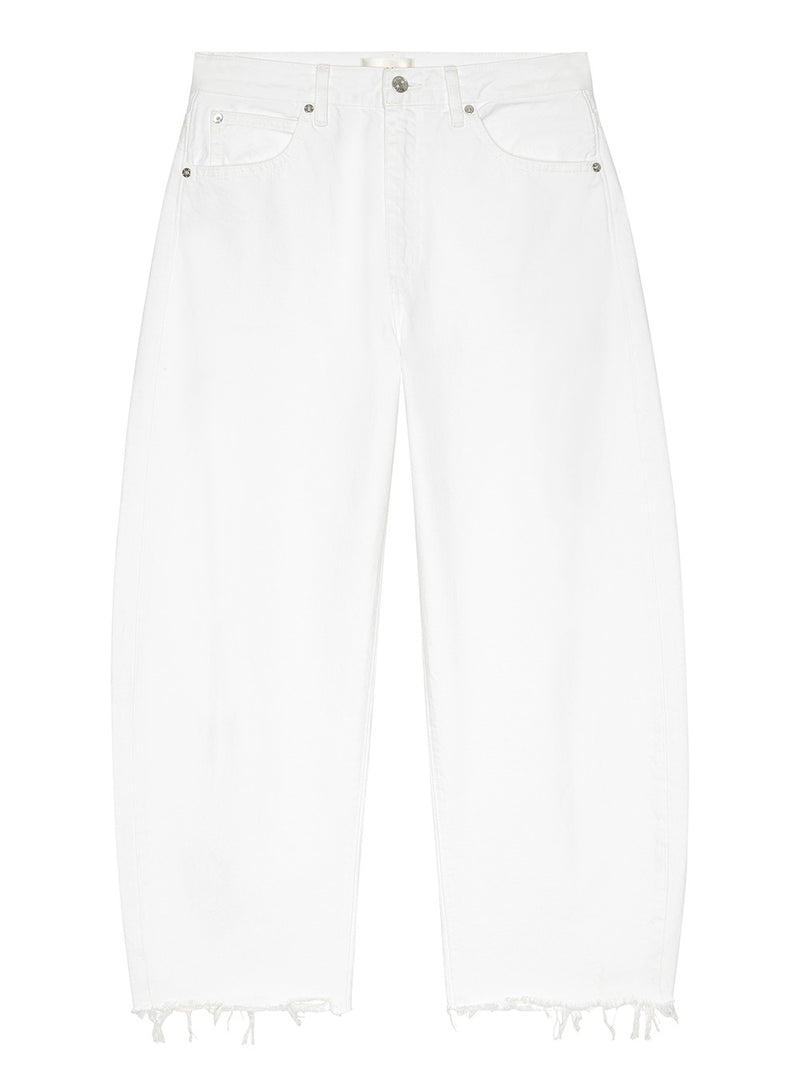 FRAME - The Bubble Crop Jeans - White New Fray