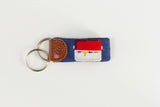 Tailgate Lovers Needlepoint Keychain