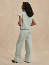Varley - The Wide Leg Pant 28 - Mint Green Marl