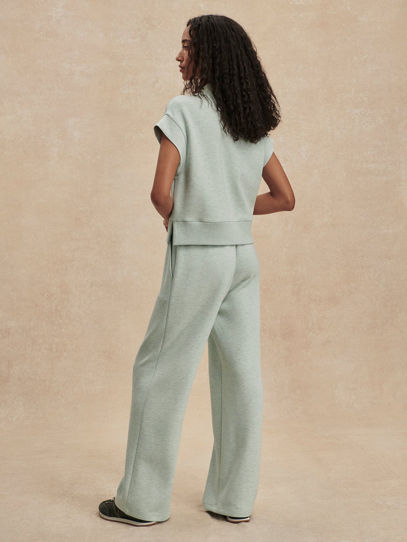 Varley - The Wide Leg Pant 28 - Mint Green Marl