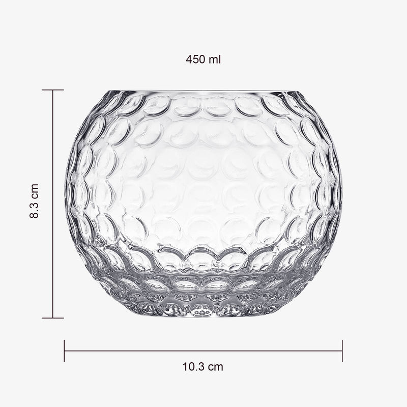 The Wine Savant /  Khen Glassware - Golf Ball Whiskey Glass | Set of 2