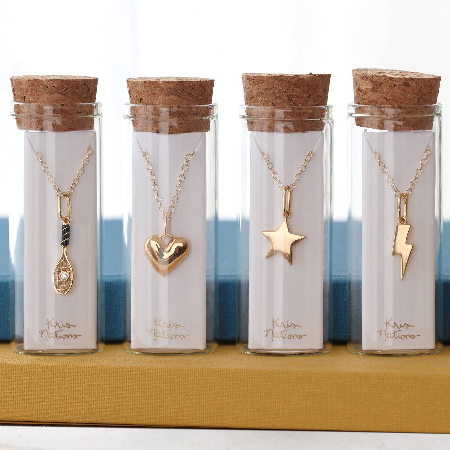 Kris Nations - Puffy Heart Charm Necklace