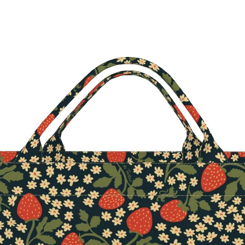 Tigre De Tartán - Jumbo Slouchy Denim Tote - Mahj Baby Strawberry