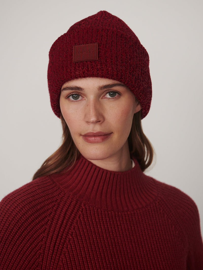 Carly Knit Beanie 2.0 in Rumba Rose
