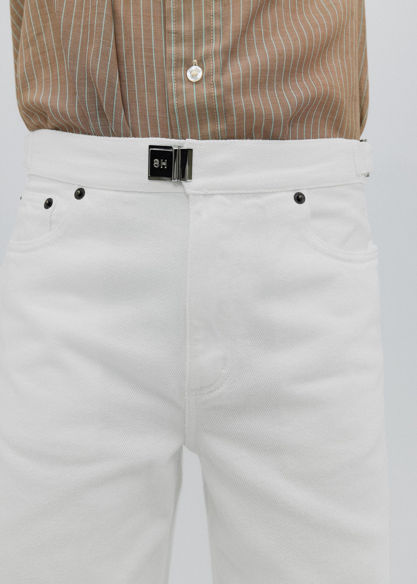 STILL HERE - Buckle Jeans - Milk