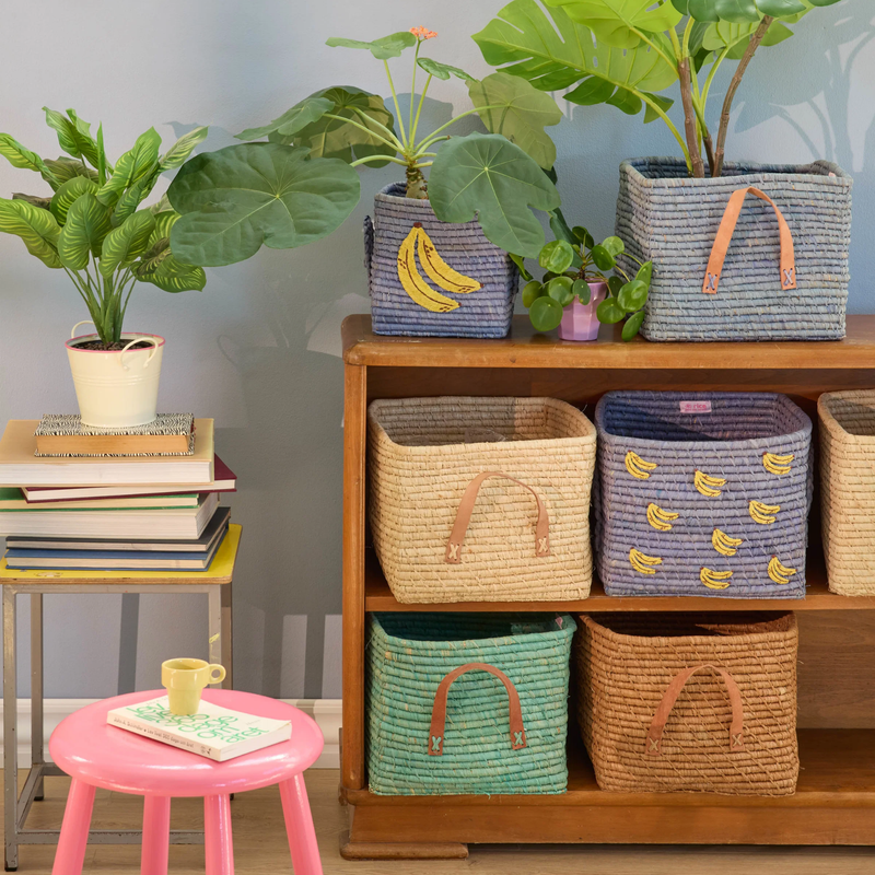 Square Raffia Basket