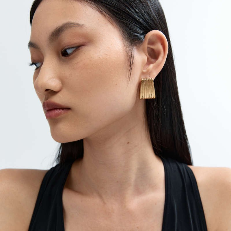 Heaven Mayhem RIBBED EARRINGS