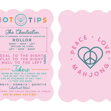 Peace Love Mahjong - Mahjong Tile Shufflers - Set of 2