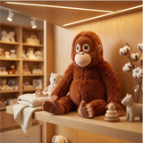 Punch Monkey Orangutan Plush - Huggable Stuffed Animal Toy